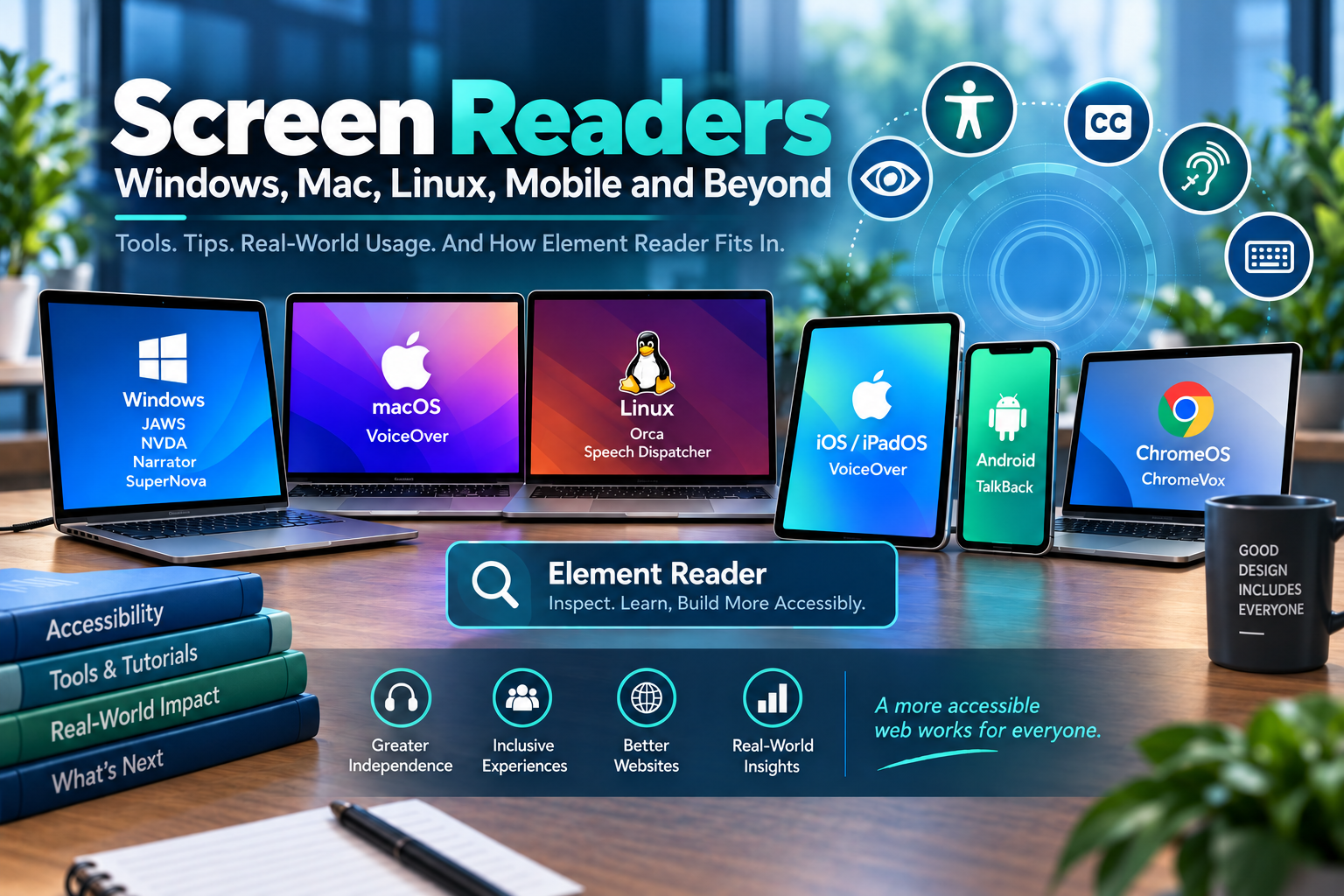 Screen Readers for Windows, Mac, Linux, Mobile and Beyond
